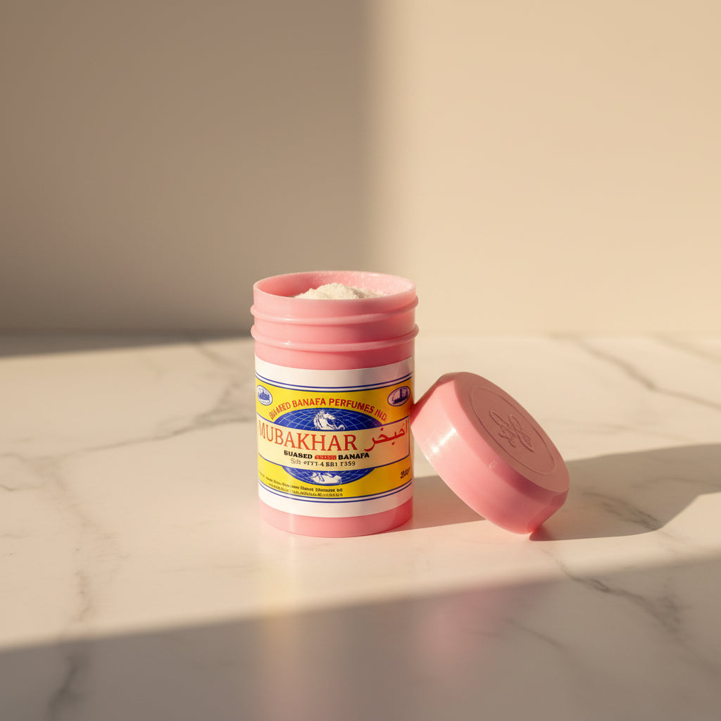 Mubakhar Natural Alum Powder Deodorant 50g | مزيل عرق الشبّ الطبيعي مبخر