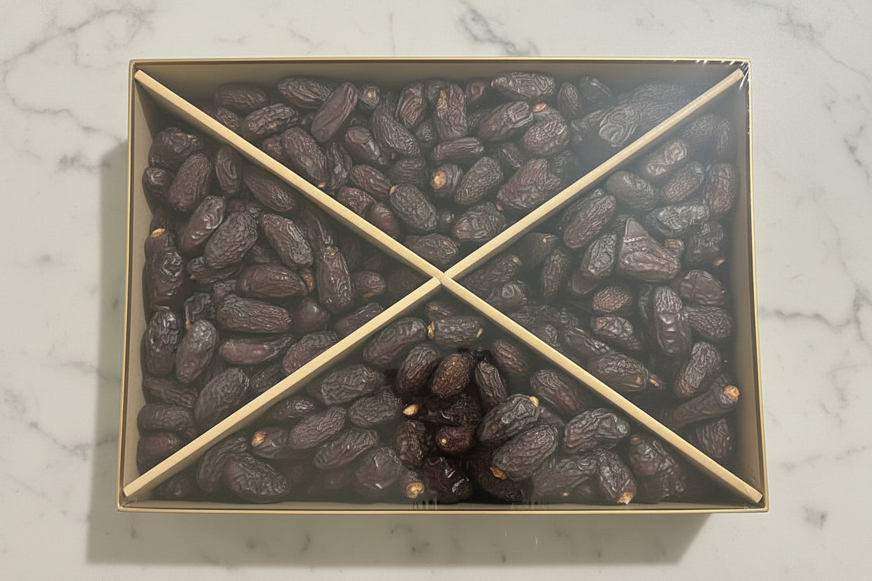 Premium Organic Safawi Al-Madinah Dates 5kg | تمر صفوي المدينة المنورة العضوي الفاخر