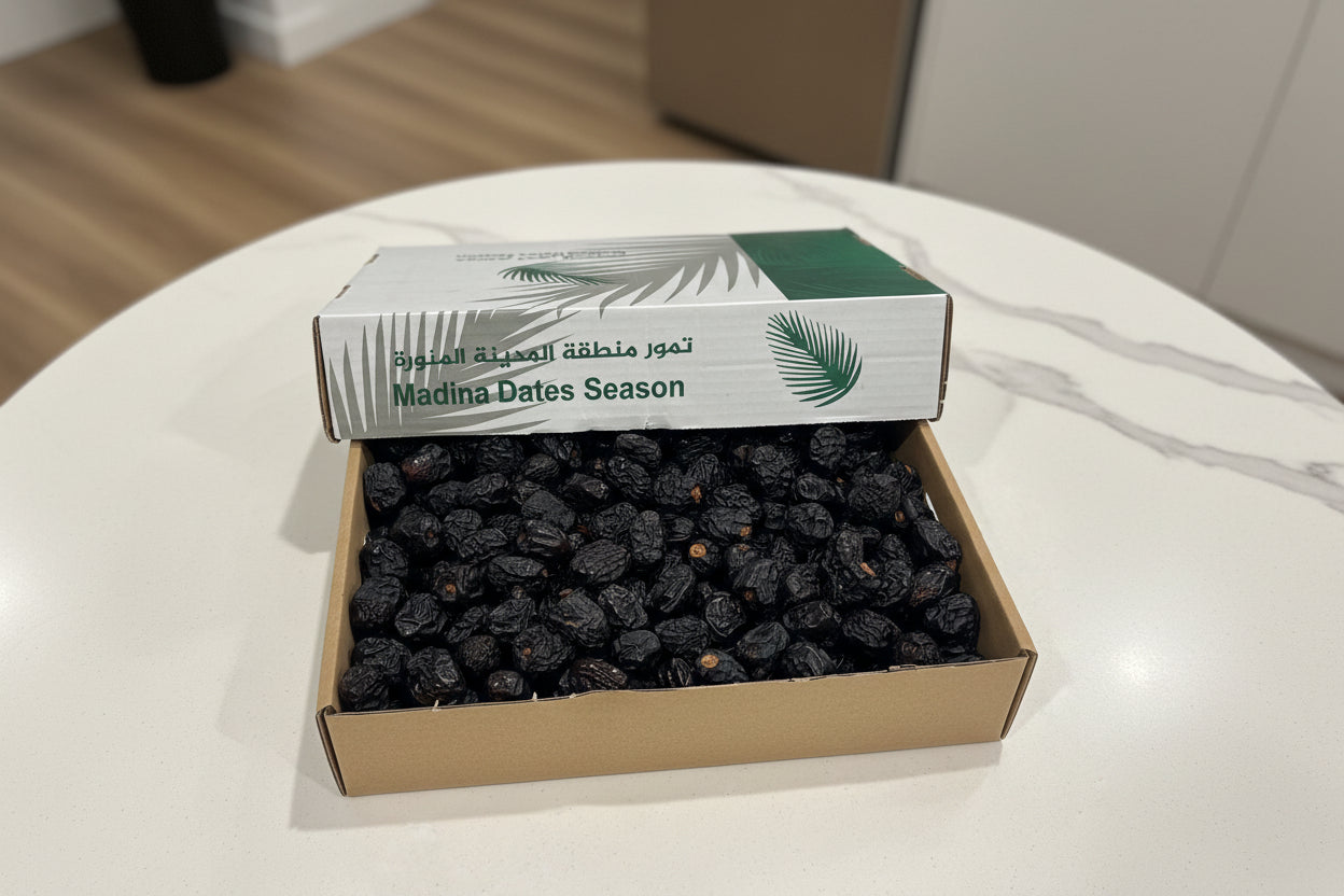 Premium Organic AlMadinah Ajwa Dates 3kg |  تمر عجوة المدينة المنورة العضوي الفاخر