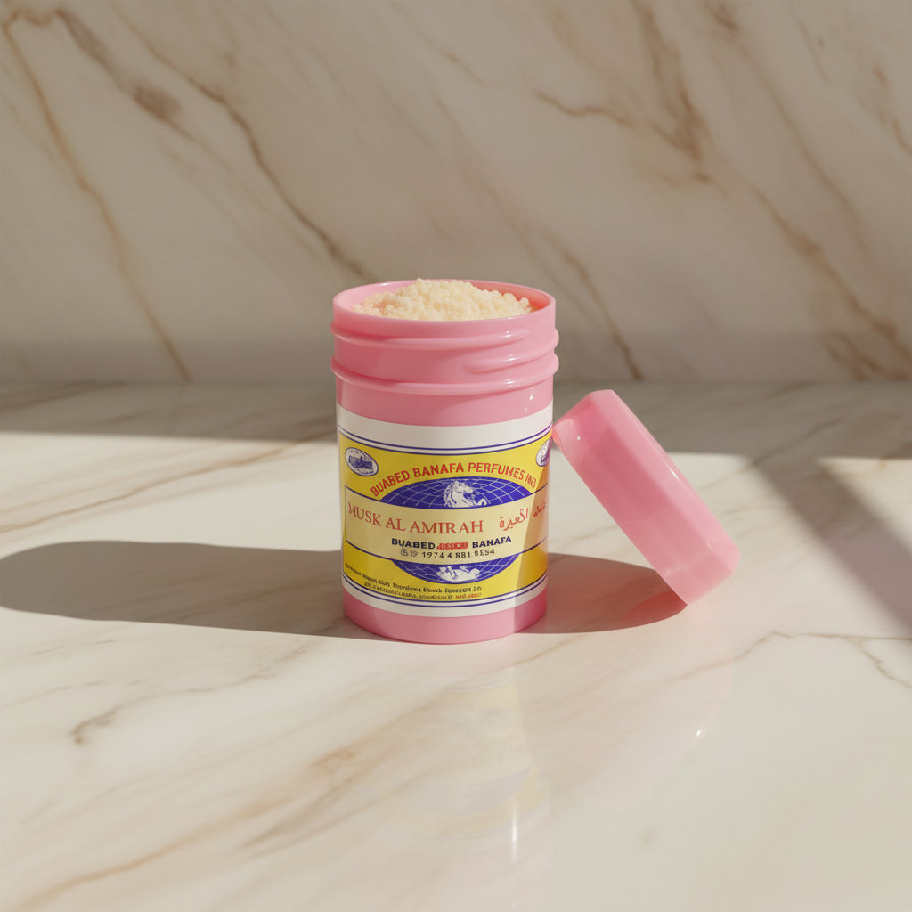 Musk Alamirah Natural Alum Powder Deodorant 50g | مزيل عرق الشبّ الطبيعي مسك الاميرة