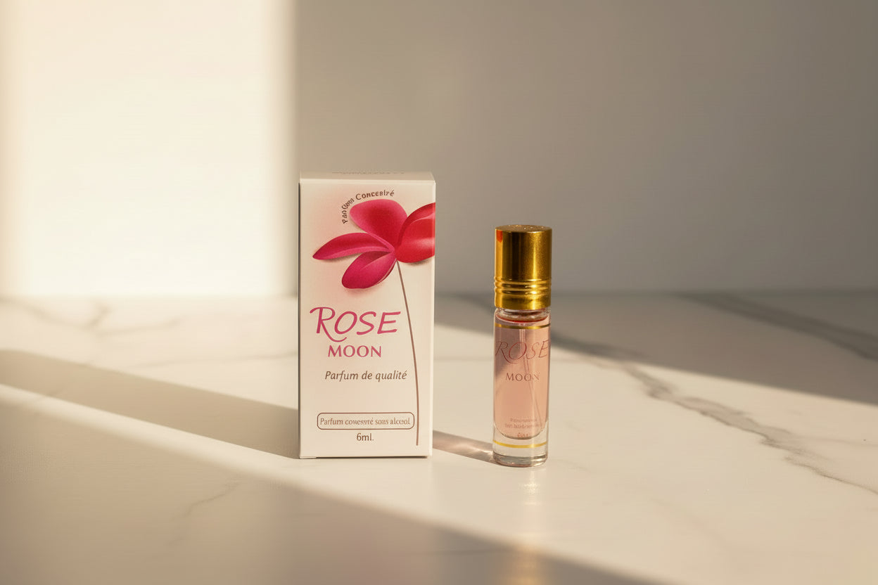 Rose Moon Oil Perfume Roll 6ml | عطر روز مون زيتي رول 6 مل
